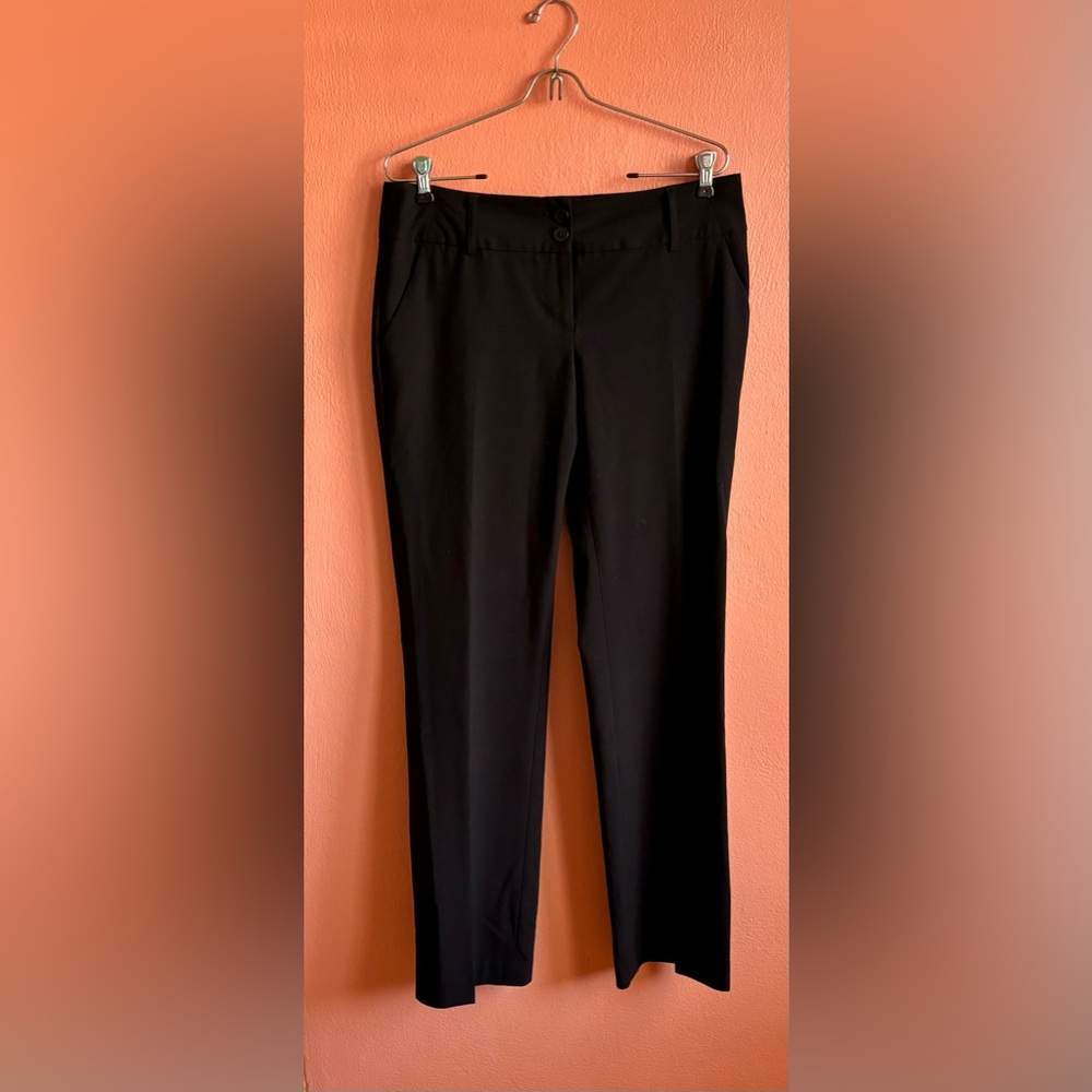 Amanda & Chelsea Black Straight-Leg Dress Trousers